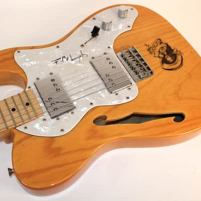 Fender Japan TN72-85 '72 Telecaster Thinline • 1997 • CIJ • Crafted in Japan • Johnnie Winter Autograph • Natural • OHC image 5