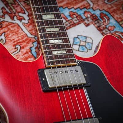 GIBSON USA Custom Shop '63 ES-335 Block Reissue "Faded Cherry" (2014) image 6