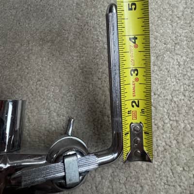 Premier Vintage Lokfast Double Tom Drum Holder Mount Post - two 5” L Arms - Chrome image 12