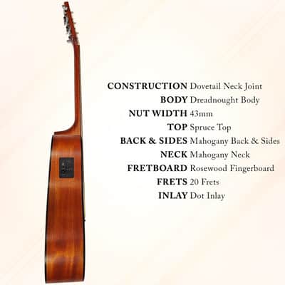 Berkeley Dreadhot OP with EQ Guitar image 2