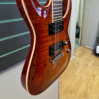 ESP LTD H-401FM Amber Cherry 2008 Electric Guitar image 2