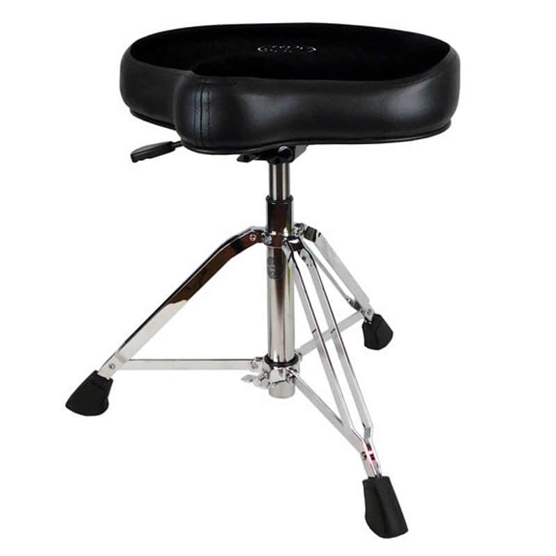 Roc N Soc Nitro Drum Throne With Black Velour Saddle Seat Top Pneumatic image 1