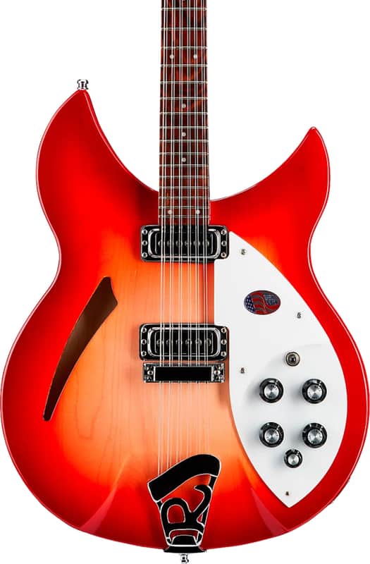 Rickenbacker 330 12-String Semi-Hollow Electric Guitar, Rosewood Fingerboard, Fireglo image 1