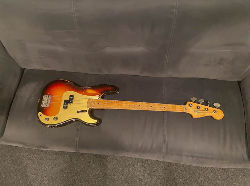 Fender Alder Body/Maple Neck Serial Number 38759 1959 - Sunburst finish - Fair