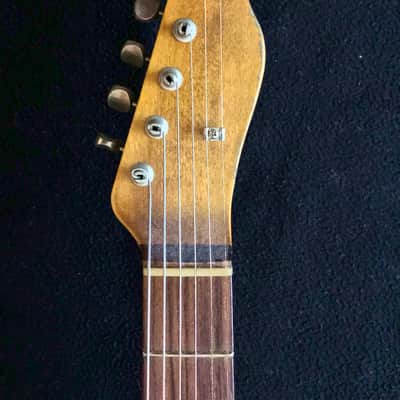 Double Cut LP Telecaster Thinline Sunburst - Nitro Relic Hybrid Guitar + Case image 7