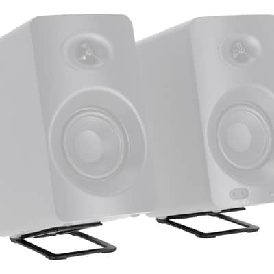 Pair Presonus Eris Studio 4 Powered 4.5" Studio Monitors+Low Profile Riser Stands image 2