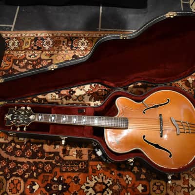 Vintage 1958 Hofner Committee Acoustic Birds Eye Maple Archtop Guitar w/ Case image 2