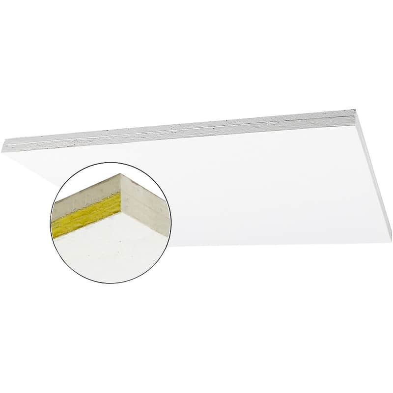 Primacoustic ThunderTile Sound Blocking T-Bar Acoustic Panels Regular White 24 x 24 in. image 1