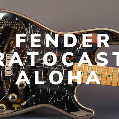 Fender Custom Shop Aloha Stratocaster 1994 - 1995 - Etched Aluminum image 4