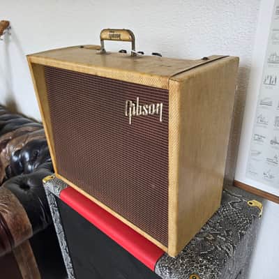 Gibson GA-6 Lancer 1960 Vintage Studio Guitar Combo Amplifier Artist Owned amp by Bernie Marsden of Whitesnake GA6 rare tweed model image 3