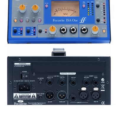 FOCUSRITE PRO ISA-ONE-ANALOGUE 2000's - Blue and grey, Black side and back image 3
