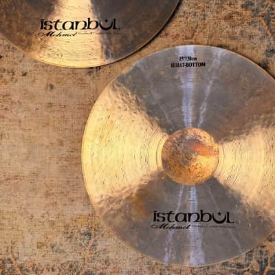 RARE Dark Complex HUGE ISTANBUL MEHMET 15” MC JAZZ Hihats Perfect! 1114 1334 g ONLY PAIR I’ve Seen image 6