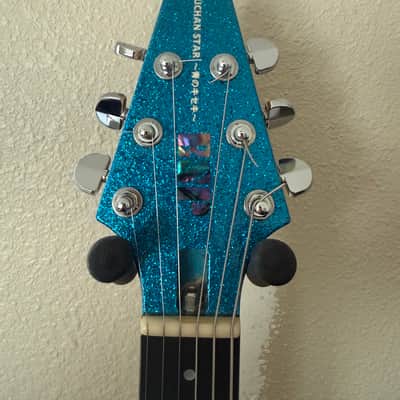 ESP Custom Shop Crying Star Left Handed 2013 Blue Sparkle image 6