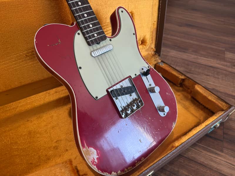 Fender Masterbuilt Yuriy Shishkov Telecaster 2009 - Heavy Relic Dakota Red image 1