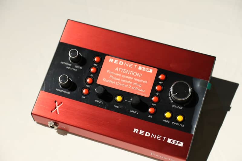 Focusrite RedNet X2P Dante Audio Interface 2016 - Present - Red image 1