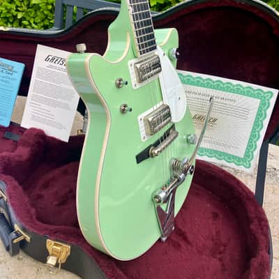✮ULTRA RARE✮'15 Gretsch G-6134 Double Cut PENGUIN Ltd ✮BROADWAY JADE✮1 of 25✮Jet image 14