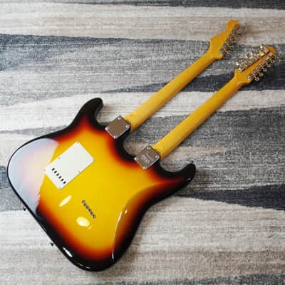 2012 Fender Japan ST-W 3CS 30th Anniversary Double Neck 6/12 String Stratocaster Limited MIJ image 5