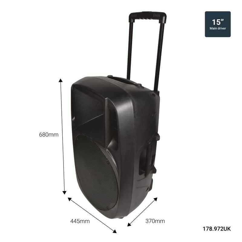 QTX QTX XCAB-15 Moulded PA Cabinet 15" XCAB-15 (178.972UK) ,