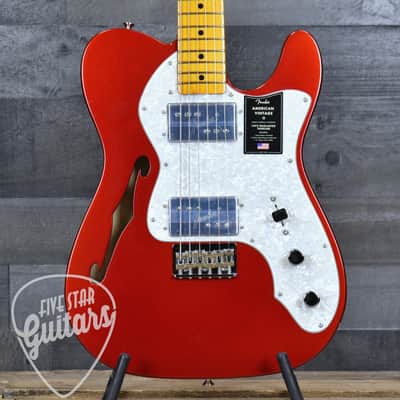 Mint Fender American Vintage II 1972 Telecaster Thinline - Candy Apple Red with Hardshell Case image 16