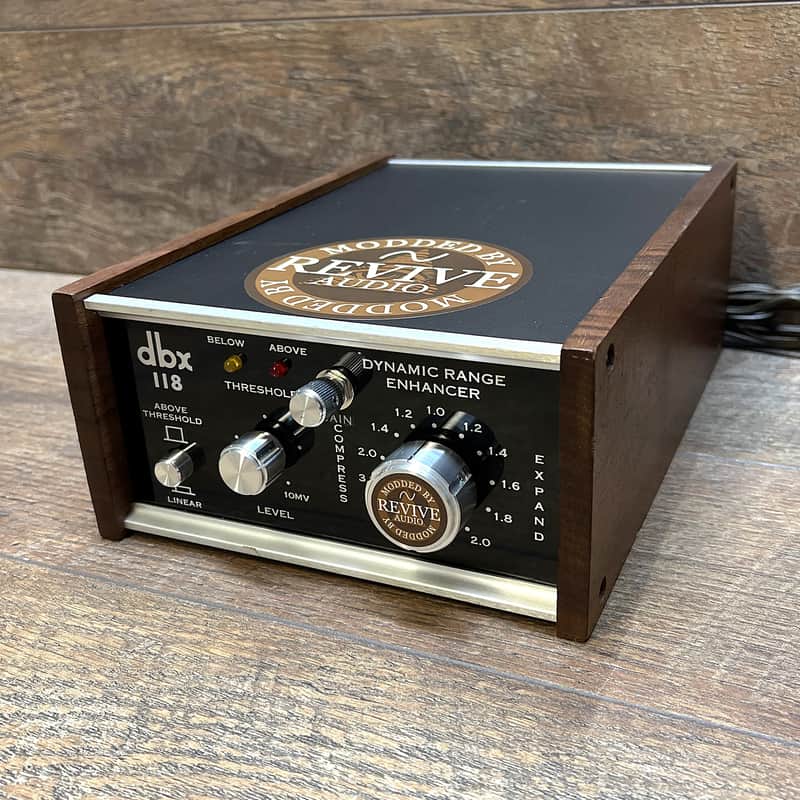 REVIVE AUDIO MODIFIED: DBX 118, DUAL CHANNEL COMPRESSOR, EXPANDER, NICE!-FULL MOD SET image 1