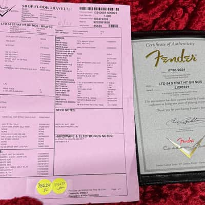 Fender Custom Shop Limited Edition 1954 Hardtail Stratocaster NOS - Wide Fade 2 Tone Sunburst #0321 image 12