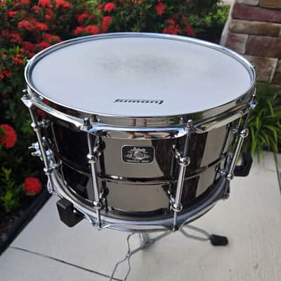 Ludwig Universal Brass 8x14" Snare Drum - Black Nickel over Brass image 2