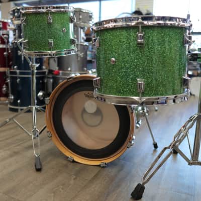 Pre-Owned Modified Taye 3-PC Shell Pack 10/13/18 (Custom Green Sparkle Finish) image 8