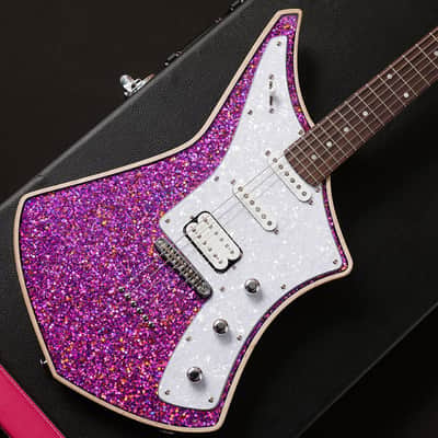 Cream Guitars Revolver Deluxe - Galaxy Purple Glitter image 2