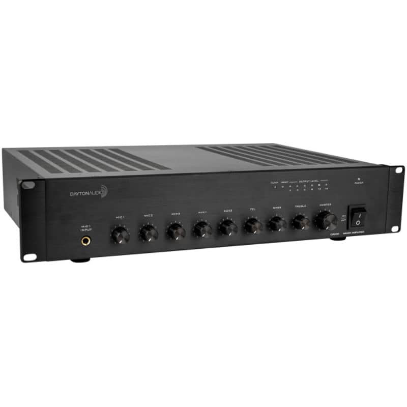 Dayton Audio - DA60R - 60W 2U Mixer-Amplifier 70V / 100V or -  4 Ohm image 1