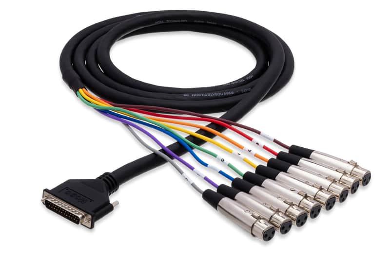Hosa DTF-803 8-channel DB25 to XLR Female Snake 9.9 foot image 1