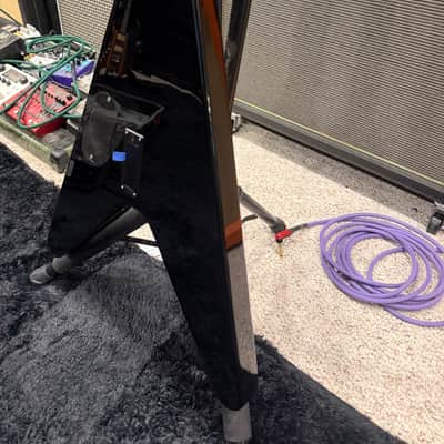 Epiphone Robb Flynn Signature "Love / Death" Baritone Flying V 2011 - Ebony with Love / Death Graphic image 13