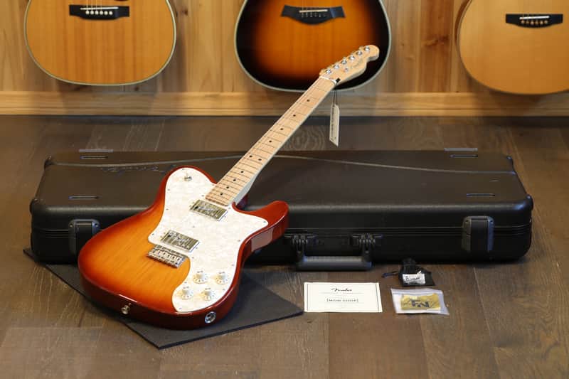 2022 Fender Telecaster Deluxe Mod Shop Roasted Neck Shawbuckers Electric Guitar Aged Cherry+ OHSC