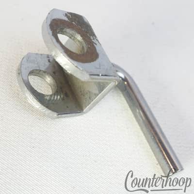 Slingerland Cowbell 3/8" Mounting Bracket Clamp Wing-Screw Mount Chrome Vintage image 2