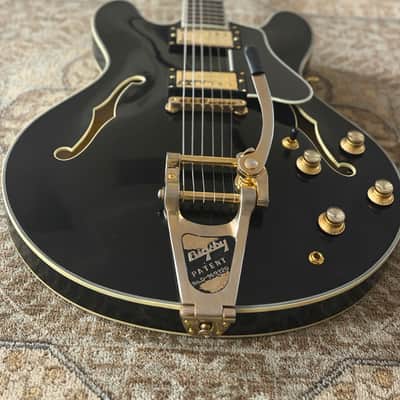 Eastman T59/TV-B-LTD-BK Limited Edition Semi Hollowbody Electric Guitar w/ Hard Case & Free Pro Setup image 7