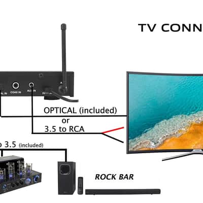 Rockville Hybrid Home Theater Karaoke Machine System w/5.25" Sub+2 Wireless Mics image 19