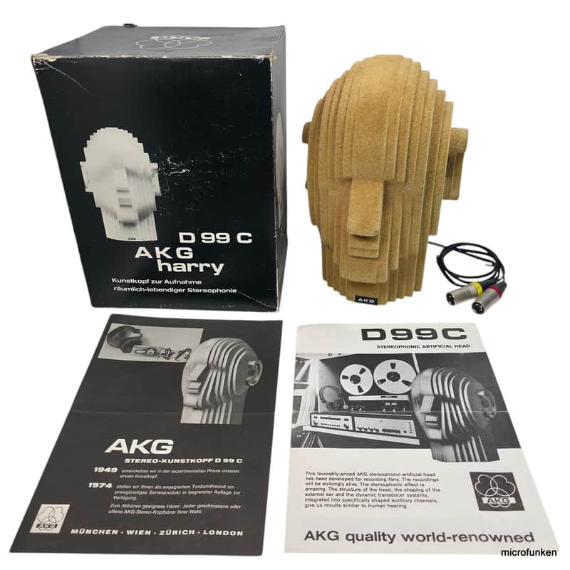 AKG D99-C "Harry" 70s Rare Vintage Binaural Dynamic Microphone. image 1
