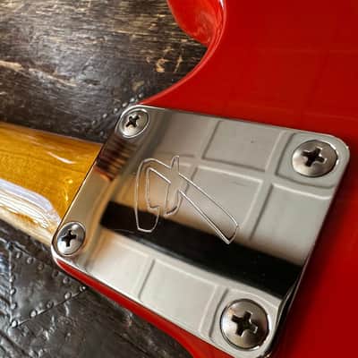 Fender Mustang 1973 RI Competiton Edition Fiesta Red w/ Matching Headstock MIJ 2012 Japan image 13