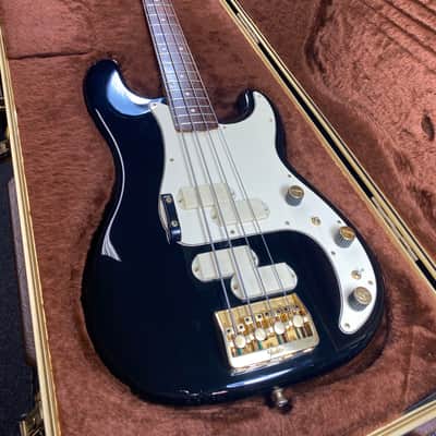 1983 Fender Elite Precision Bass 2- Black - Includes Vintage Hardshell Case image 19