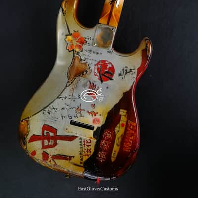 Fender MXY-7 Ohka Left Handed Cherry Blossom Kamikaze Heavy Aged Relic by East Gloves Customs (1of1) image 3