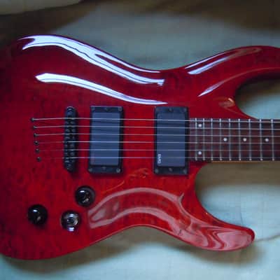 ESP LTD MH-100QMNT With EMG Pickups/ SPC Mid Boost image 1