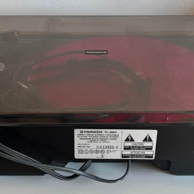 Pioneer full automatic stereo turntable Pl-980 nero (1990) image 5