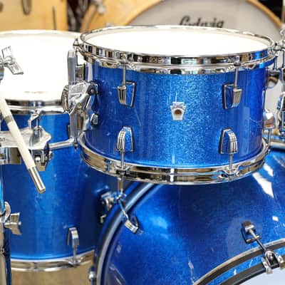 Ludwig Neusonic Mod2 4-Piece Shell Pack 10/12/16/22 (Blue Super Sparkle) image 6