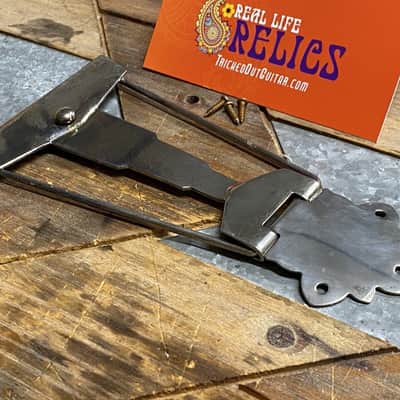 Real Life Relics Aged Nickel Archtop Deluxe Tailpiece    [BB6] image 1