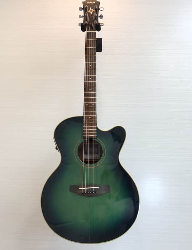 Yamaha CPX-5S TMB Electric Acoustic Green Sunburst (V.G.) | Reverb