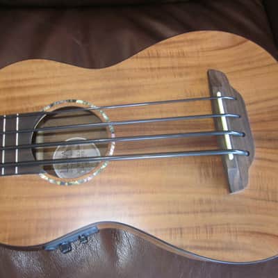 Luna Bari-Bass Koa Ukulele w/ Preamp and Gig Bag UKE BBASS KOA image 2