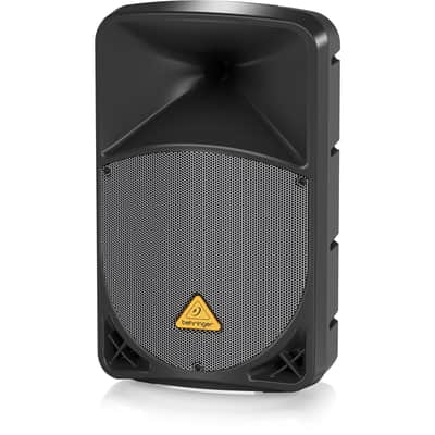 Behringer Eurolive B112D 1000W 12" Powered PA Speaker System with Wireless Option and Integrated Mixer, Bundle with 6' On-Stage All-Steel Speaker Stand and 50' XLR Cable image 2