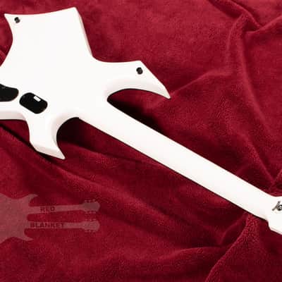 B.C. Rich Warlock Prophecy II with Quad Left Hand - Matte White image 11