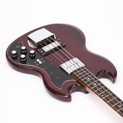 1973 Teisco Del Rey Vintage Lawsuit Era MIJ Gibson EB-3 SG Electric Bass Guitar Copy – ’70s UnBranded Global Made in Japan EB3 Short Scale Bass w/ OSSC image 5