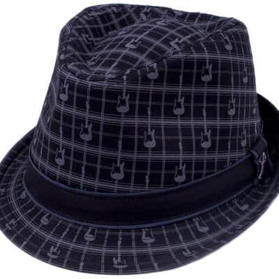 910-6013-306 LAST ONE! Fender Guitar Axe Plaid Fedora Hat S/M image 2