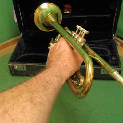 Conn Director Trumpet Elkhart 1962 - Reconditioned - Case & Bach 7C MP image 14